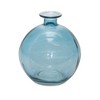 Bubble Vase Set – 5.5"H Blue Glass Vases for Flowers or Faux Stems – By Melrose - 3 of 3