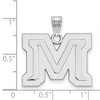 Black Bow Jewelry 10k White Gold Montana State Bobcats NCAA Large Pendant - 2 of 3