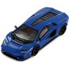 Lamborghini Countach LPI 800-4 Blue "Hypercar League Collection" 1/64 Diecast Model Car by PosterCars - 3 of 3