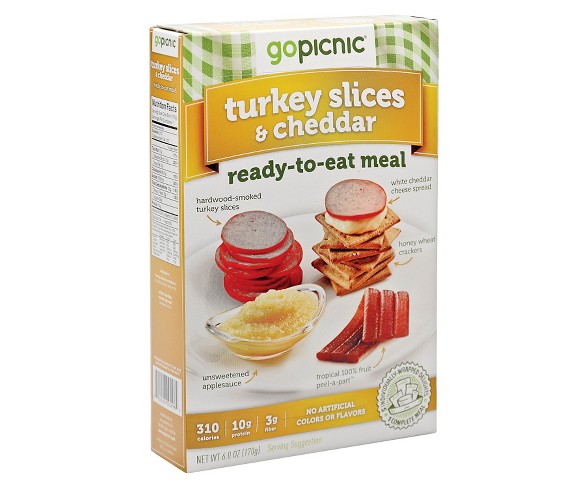 Go Picnic Turkey Slices & Cheddar 6 oz