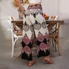 Women's Boho Smocked Waist Straight Leg Pants - Cupshe - 4 of 4