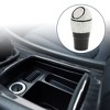 Unique Bargains Car Trash Can Portable Front Seats Trash Bin White 1 Pc 3.9" Length 2.8" Width 8.3" Height ABS Rhinestones - 2 of 4
