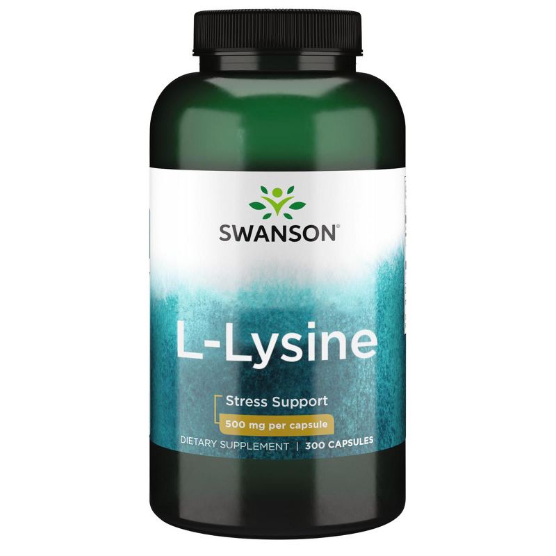 Swanson Premium- L-Lysine - Free Form  300 Count, 2 of 4