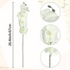 REGALWOVEN Real Touch Decor Artificial Phalaenopsis Flowers 26.4" 12 Pcs - 4 of 4