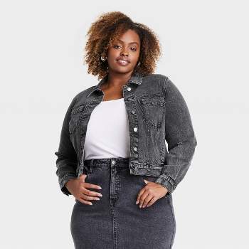 Women's Cropped Faux Leather Blazer - Ava & Viv™ : Target