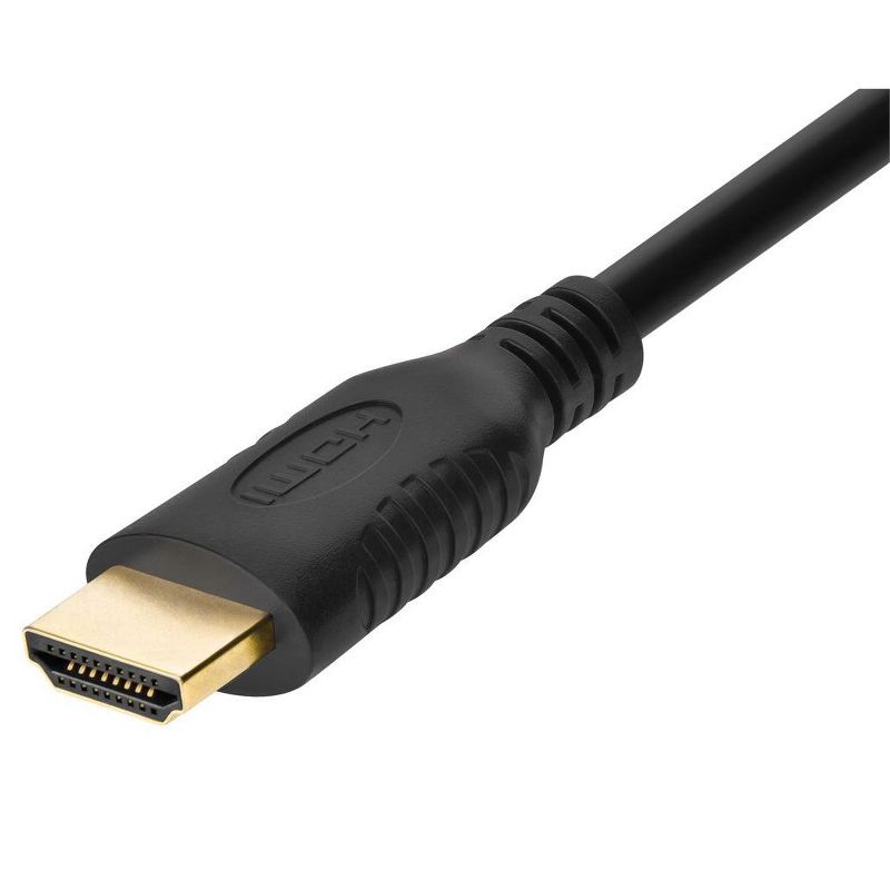 Monoprice High Speed HDMI Cable - 6 Feet - Black | Blackwith HDMI Mini Connector, 4K @ 24Hz, 10.2Gbps, 30AWG, 2 of 7
