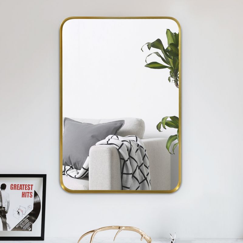Neutypechic Metal Frame Arched Wall Mounted Mirror Decorative Wall Mirror, 1 of 8
