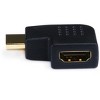 Monoprice HDMI Right Angle Port Saver Adapter (Male to Female), 90-Degree, Vertical Flat Left - 2 of 4