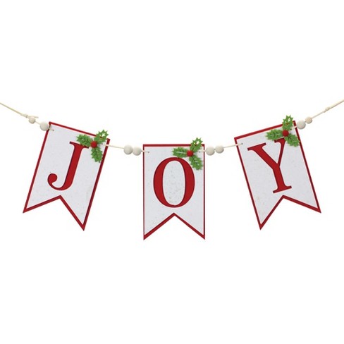 Melrose Joy Holiday Banner Garland - image 1 of 3