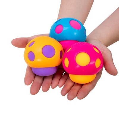 Schylling NeeDoh Groovy Shroom Fidget Toy, Assorted Colors, Ages 3 and Up, 1 count