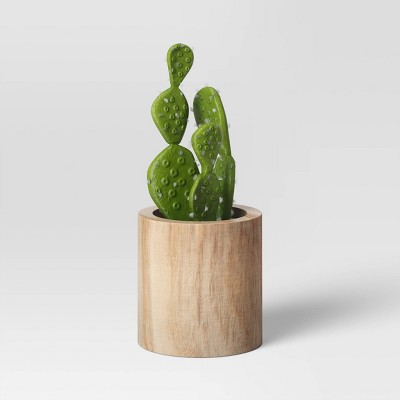 Small Cactus Wood Pot - Threshold&#8482;