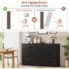 Dresser for Bedroom with 6 Drawers, Modern Closet Dressers Chest of Drawers with Metal Handle, Wooden Dresser Organizer for Bedroom, Living Room - 4 of 4