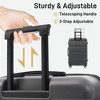 Lyngins 3-Piece Hardshell Luggage Set – 20" Carry on Luggage, 24" & 28" Spinner Suitcases with Handle Password Lock, 360° Silent Double Wheels - 4 of 4