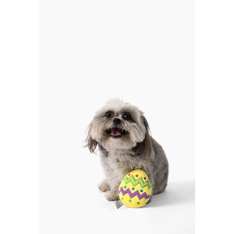 Midlee Easter Egg Dog Toy, Small (Yellow), 3 of 9