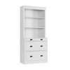 71" Tall Storage Cabinet with Drawers & Shelves, Wooden Bookshelf Organizer for Living Room, Kitchen - 2 of 4