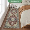 Runners for Hallways, Washable Rug Runner for Entryway, Non Slip Kitchen Rug, Vintage Accent Carpet for Bedroom Bedside Laundry Dining - 4 of 4