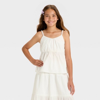 Girls' Babydoll Woven Cami - art class™