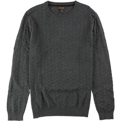 Tasso Elba Mens Chevron Patterned Knit Pullover Sweater