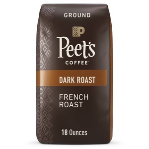 Peet's French Dark Roast Ground Coffee - 18oz - 1 of 4