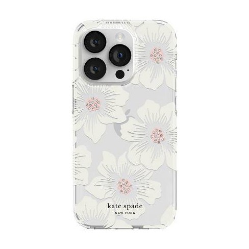 Kate Spade New York Apple Iphone 14 Pro Protective Hardshell Case -  Hollyhock Floral With Stones : Target