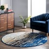 Nuloom Katharina Abstract 5 Round Area Rug for Living Room Bedroom Dining Room Kitchen, Blue/Multicolor - 2 of 4