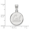 Black Bow Jewelry 14k White Gold California Berkeley Golden Bears NCAA Medium Pendant - 2 of 3