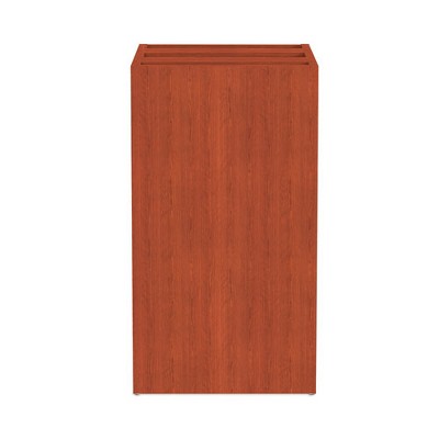 Medium Cherry 3-Drawer Lockable Legal Size Pedestal File Cabinet