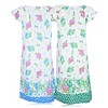 JEFFRICO Womens 2 Pack Nightgowns Short Sleeve Sleepwear Soft Pajama Dress Nightshirts - 4 of 4