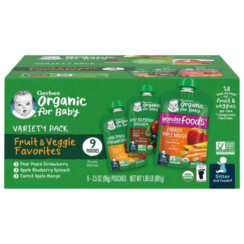 Baby veggie hot sale pouches