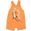 Disney Tigger Winnie the Pooh Baby French Terry Short Overalls T-Shirt and Hat 3 Piece Outfit Set Newborn to Infant - 4 of 4