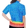 LA LEELA Hawaiian Shirts Womens Funky Vacation Button Up Summer Camp Beach Party Blouse Short Sleeve Tops Tropical Shirts - 2 of 4