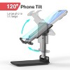 Vena Phone Stand Phone Holder for Desk, Cell Phone Stand for Desk Anti-Slip Cell Phone Holder iPhone Stand Rotating 120° Adjustable Desk Phone Stand - 3 of 4