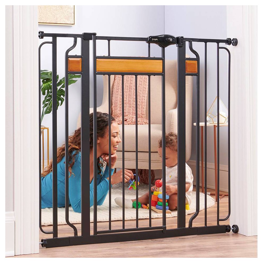 Photos - Baby Safety Products Regalo Extra Tall Home Accents Metal Walk Through Baby Gate