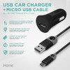 iHome Portable USB Car Charger with 5FT Micro USB Cable, Single Port, Reinforced Cable Neck - 2 of 4