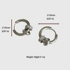 Anna-Kaci Women's Huggie Hoop Earrings with Ring Detail - 4 of 4