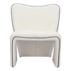 HomeRoots 29" Ivory Faux Shearling And Upholstered Side Chair - 4 of 4