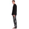 #FollowMe Mens Thermal Henley Pajama Set with Polar Fleece Pants  Warm, Comfy Sleepwear - 2 of 3