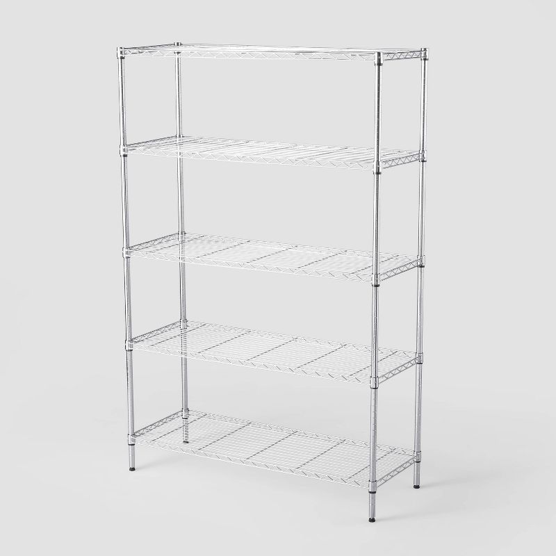 5 Tier Wide Wire Shelving - Brightroom™, 1 of 8