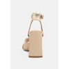 Heeri Metallic Lined Slim Block Heel Sandals - 4 of 4