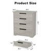 4/5/6/7 Drawer Dresser for Bedroom, Dresser Organizer with Embedded Handles Design, Wooden Chest of Drawers for Living Room - 2 of 4