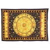 HomeRoots 80" X 56" Black Red And Yellow Cotton Hanging Tapestry - 4 of 4