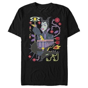 Men's Sleeping Beauty Dual Maleficent Portrait T-Shirt - 1 of 4