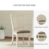 Set of 2 Bolanburg Dining Upholstered Side Chair Antique White - Signature Design by Ashley: Rake-Back, Textured Oak Finish - 4 of 4