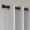 Awesome Home  Linen Texture Blackout Grommet Curtains Pair(2 Panels) - 4 of 4