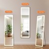 GlasFlength Full Length Mirrors, Freestanding Mirror, Large  Floor Standing Mirror, for Living Room, Bedroom, Dressing Room, Clear, 60"*16"*0.8" - 2 of 4