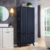 SinCiDo 72" Pantry Cabinet, Kitchen Pantry Storage Cabinet, with 10 Door Shelves & 2 Drawers, Wood Cupboard for Kitchen & Living Room - 2 of 4