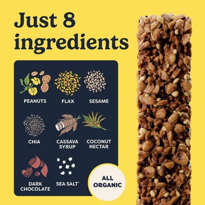 Tosi Snacks Peanut Dark Chocolate Organic Bars - 7g Protein - 5oz/5pk