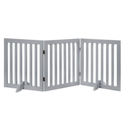 unipaws Classic Indoor Dog Gate Wooden Pet Safety Gate