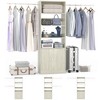 Aheaplus 25" - 103" Closet System with Cabinets, Wall-mounted Closet Organizer - 3 of 4