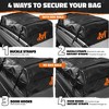 Mockins Rainproof Car Top Carrier Cargo Bag - 60"x43"x17" | 25 Cubic-ft Capacity | Black - 2 of 4